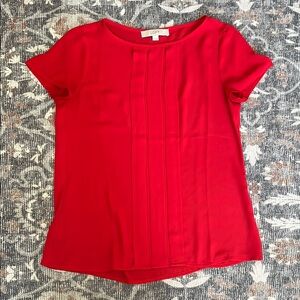 LOFT Women's Red Short Sleeve Top